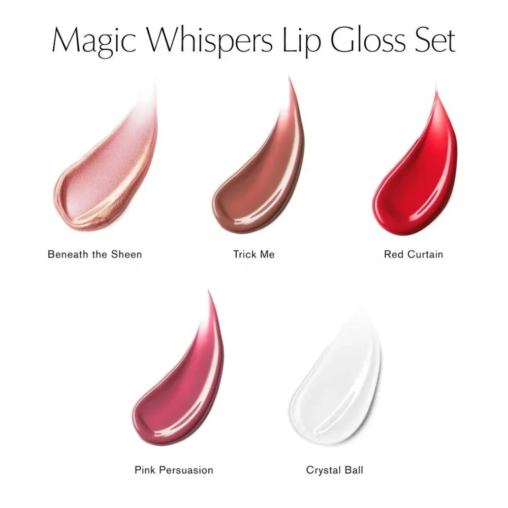 NIB ✅ Estée Lauder Magic Whispers Holiday 5 x Lip Gloss Gift Set ✨ NIB
